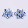 Acrylic Rhinestone Flower Flat Back Cabochons GACR-R016-02-2