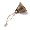 Iron Bell Pendant Decoration HJEW-JM02234-4