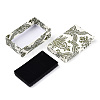 Flower Printed Cardboard Jewelry Boxes CBOX-T006-10B-4