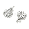 SHEGRACE Brass Micro Pave Cubic Zirconia Pendants XGRQ3D283-459P-2