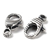 925 Thailand Sterling Silver Lobster Claw Clasps STER-D003-35AS-2