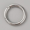 316 Stainless Steel Spring Gate Rings X-STAS-WH0033-35B-1