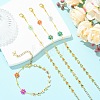 Brass Link Bracelets BJEW-JB13752-1