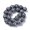 Handmade Blue and White Porcelain Beads Strands PORC-I027-13A-2