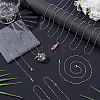 20Pcs Stainless Steel Round Snake Chain Necklaces with Ball NJEW-OC0001-08P-4