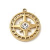 304 Stainless Steel Rhinestone Pendants STAS-I322-33G-04-1