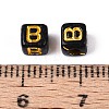 Opaque Acrylic Beads SACR-T035-20B-3