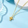 Cross Alloy Pendants Necklaces NJEW-JN05187-01-1