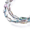 Electroplate Glass Beads Strands EGLA-L015-HP-A02-2