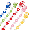 7.5 Yrads 5 Colors Polyester Flower Lace Trim Ribbon OCOR-PH0005-67-1