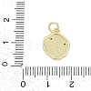 Brass Micro Pave Clear Cubic Zirconia Pendants KK-G522-07G-3