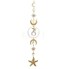 304 Stainless Steel Starfish Hanging Suncatcher HJEW-JM05043-1