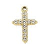 Alloy Rhinestone Pendants PALLOY-P308-08KCG-1