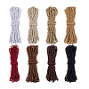 8 Bundles 8 Colors Round Polyester Twisted Cord WCOR-PH0001-06A-6
