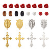 Beadthoven DIY Rosary Jewelry Making Finding Kits DIY-BT0001-43-3