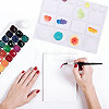 Rectangle Plastic Watercolor Oil Palette AJEW-WH0696-655-6