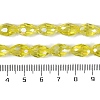 Transparent Electroplate Glass Beads Strands EGLA-N013-T6mm-B26-4