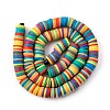 Handmade Polymer Clay Beads Strands CLAY-R089-8mm-T031-7