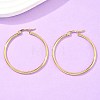 Ion Plating(IP) 304 Stainless Steel Hoop Earrings LS-EJEW-N0016-11G-F-5