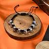 Halloween Theme Adjustable Nylon Cord Braided Beads Bracelets BJEW-JB10917-S-2
