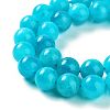 Dyed Natural Malaysia Jade Beads Strands G-G021-02C-02-2