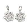 Brass Micro Pave Cubic Zirconia and Enamel Peg Bails Pendants KK-C172-18P-1