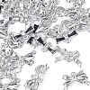 30Pcs 5 Styles Alloy Crystal Rhinestone Bowknot Links Connector Charms FIND-TA0010-98-2