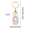 Number 9 Transparent Resin Keychains KEYC-TADJ0001-10I-2