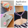 30Pcs Transparent Acrylic and Glitter Powder Pendants TACR-TA0001-91-9