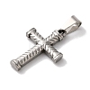 Non-Tarnish 304 Stainless Steel Pendants STAS-L081-040P-02-2