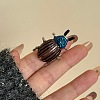 Brass Enamel Finger Rings WG326C4-03-1