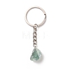 Natural Green Aventurine Keychain G-E155-04P-04-1