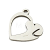 Non-Tarnish 201 Stainless Steel Charms STAS-M015-01P-2