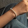 Round Imitation Pearl Beaded Bracelets LN2093-5