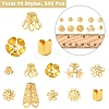 Plated Iron Bell Filigree Bead Caps IFIN-FS0001-51-5