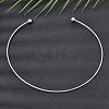201 Stainless Steel Twist Cuff Choker Necklaces SA-CBA4A0D-01P-1