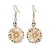 Dyed Synthetic Turquoise Dangle Earrings for Women EJEW-MZ00778-3