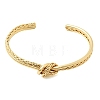 Brass Knotted Cuff Bangles for Women KK-CBACA61-02G-4