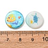 Ocean Theme Printed Natural Freshwater Shell Beads SH-CBA2978-25-3