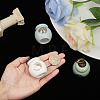 3Pcs 3 Colors Tree of Life Pattern Mini Porcelain Urn for Human Pet Ashes AJEW-CA0003-29-3