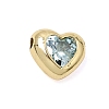 Brass Pave Cubic Zirconia Beads KK-CBA960E-05A-G-2