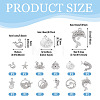 12Pcs 12 Styles Alloy Rhinestone Pendants FIND-TAD0001-02-5
