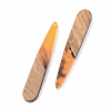 Resin & Walnut Wood Pendants X-RESI-S389-039A-A01-2