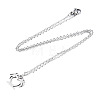 Non-Tarnish 201 Stainless Steel Pendant Necklaces NJEW-S105-JN560-40-1-2