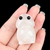 Natural Quartz Crystal Carved Frog Figurines PW-WG73755-10-1