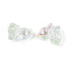 Electroplate Transparent Glass Beads Strands EGLA-T029-06D-3