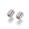 202 Stainless Steel Beads X-STAS-F205-08P-1