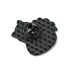 Black Alloy Brooches JEWB-G036-09B-2