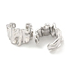 Brass Cuff Earrings for Women EJEW-C104-120P-2