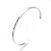 201 Stainless Steel Cuff Bangles BJEW-Q685-01-1